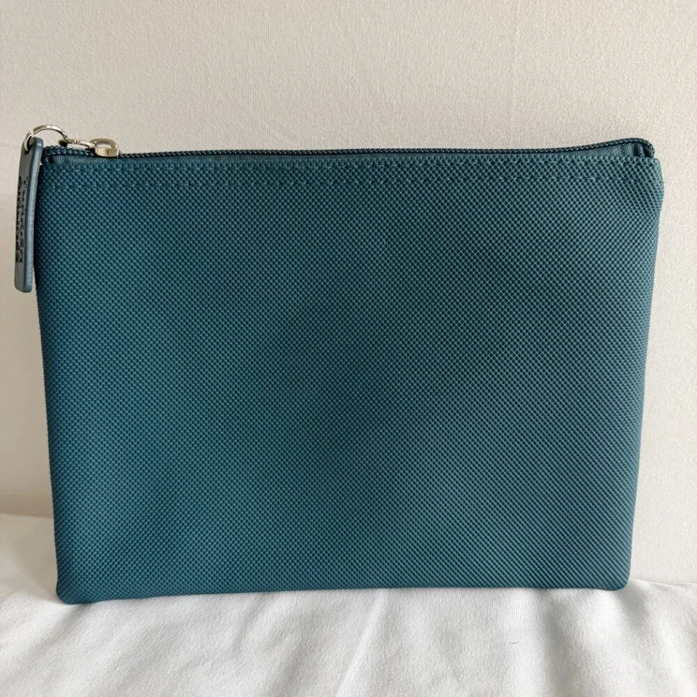 LACOSTE x Turkish Airlines Teal Mini Travel Amenity Kit Empty